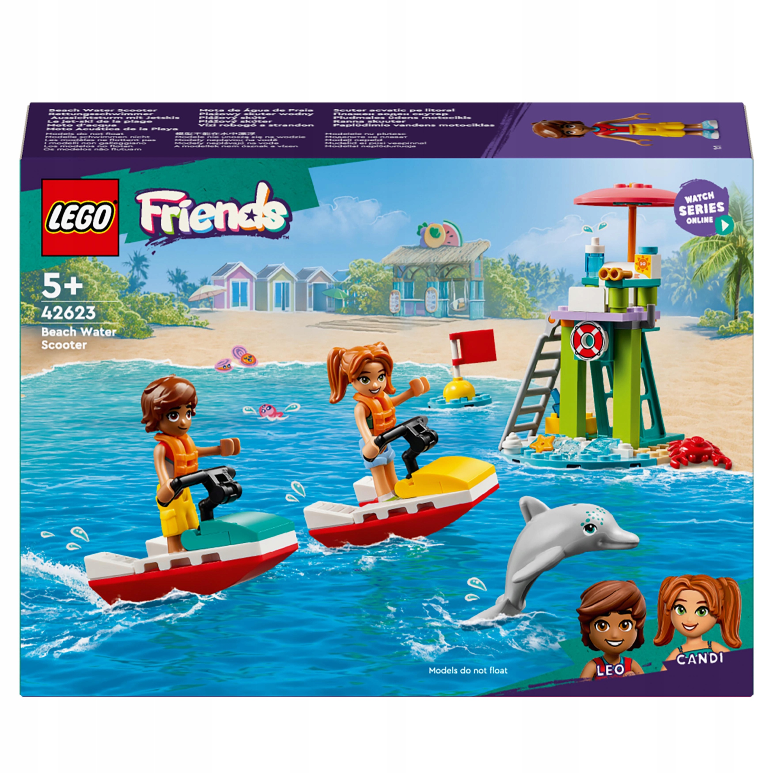 LEGO Friends 42623 Plażowy skuter wodny motorówka
