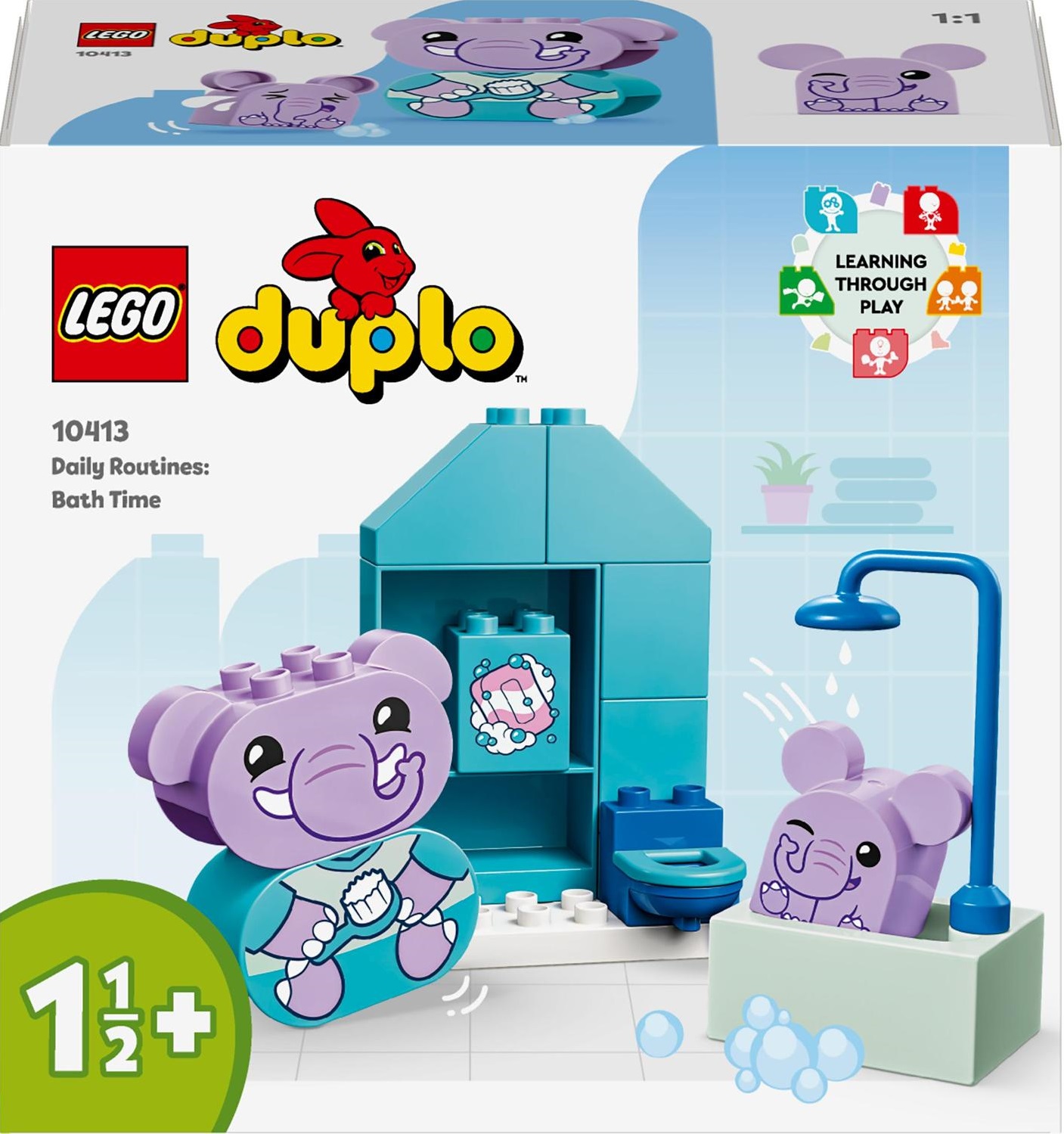 LEGO Duplo 10413 Codzienne zajęcia: Pływanie Słoniki Zabawka do kąpieli