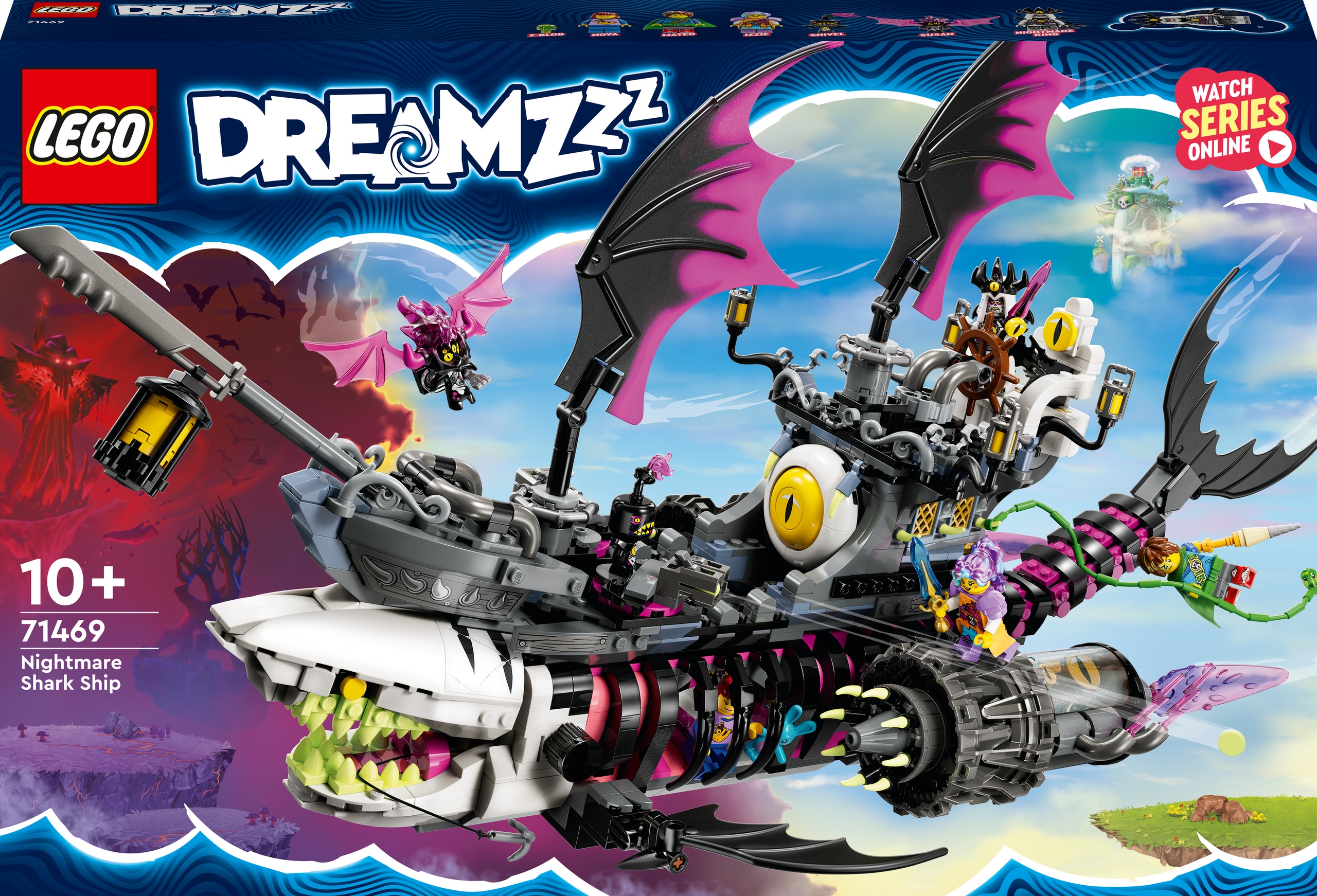 LEGO DREAMZzz 71469 Koszmarny Rekinokręt Zestaw Klocki Statek Piracki