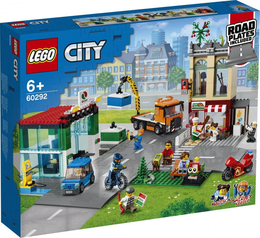 LEGO City 60292 Centrum miasta miasto myjnia stacja benzynowa octan