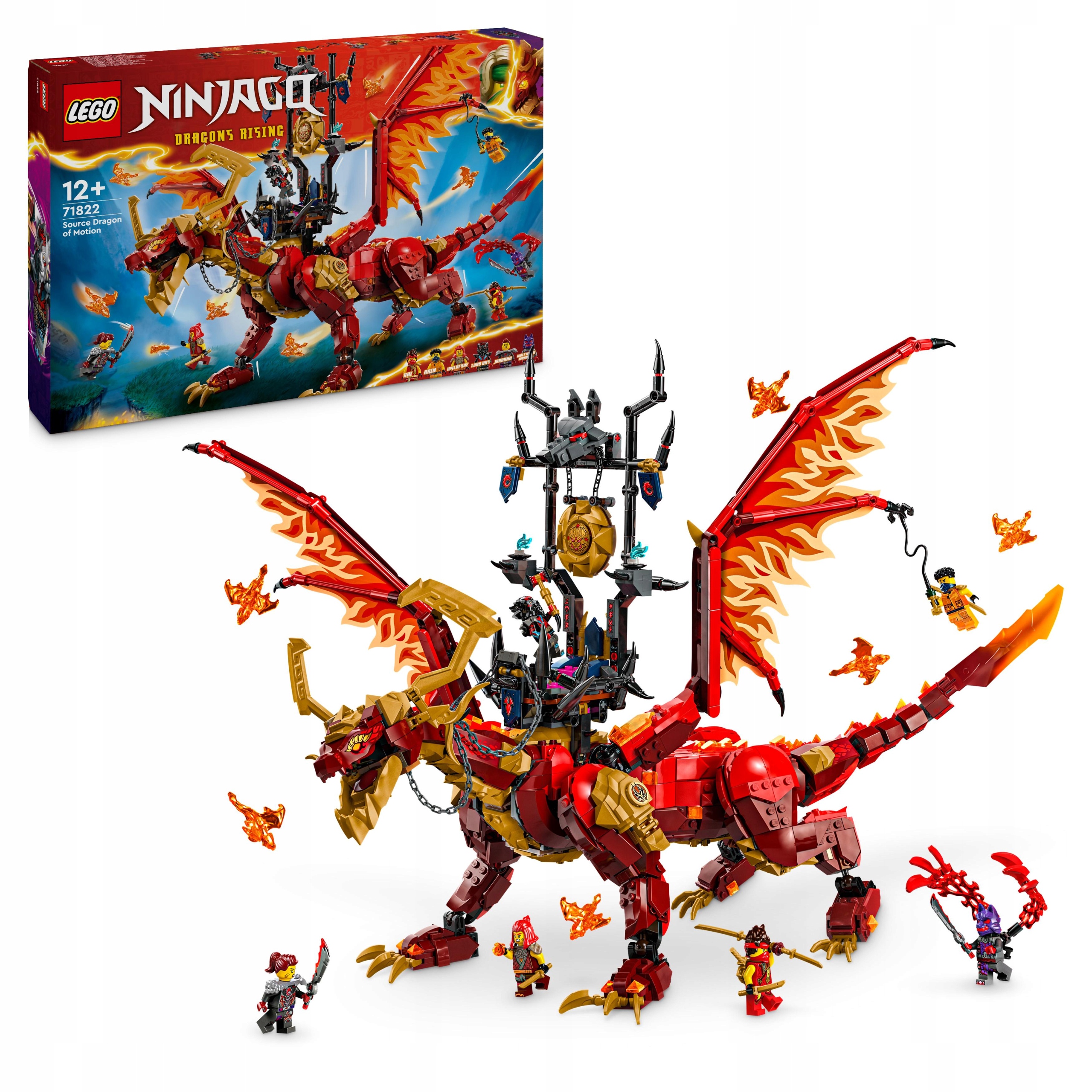 LEGO Ninjago 71822 Smoczyca źródła ruchu smok ninja go klocki kai