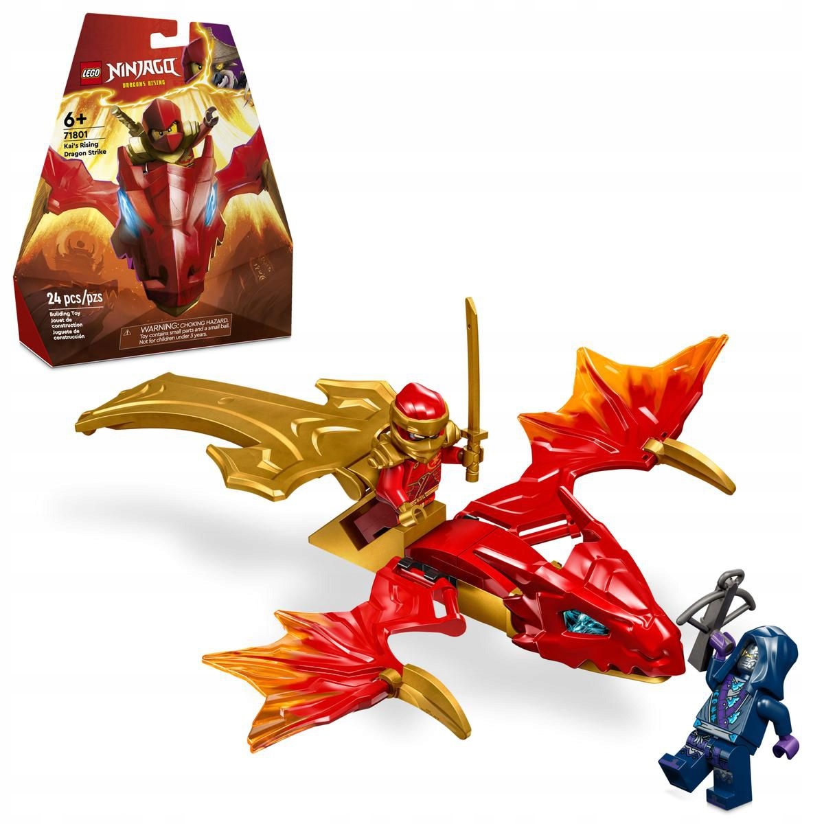 LEGO NINJAGO 71801 Atak powstającego smoka Kaia smok