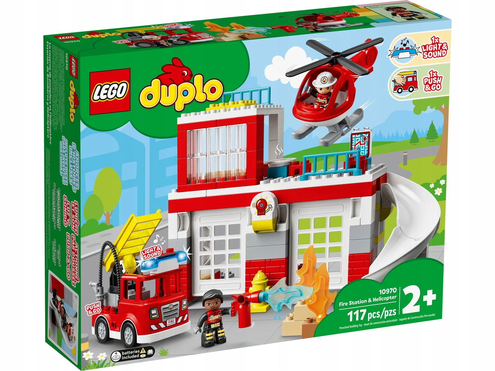 LEGO Duplo Remiza strażacka i helikopter 10970 straż pożarna strażak