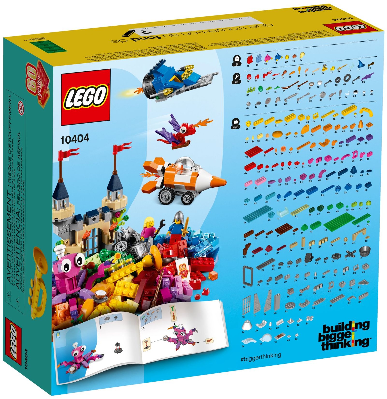 Zdjęcie galerii dla zestawu LEGO Classic 10404 Na dnie oceanu zamek rakieta spaceman rycerz smok