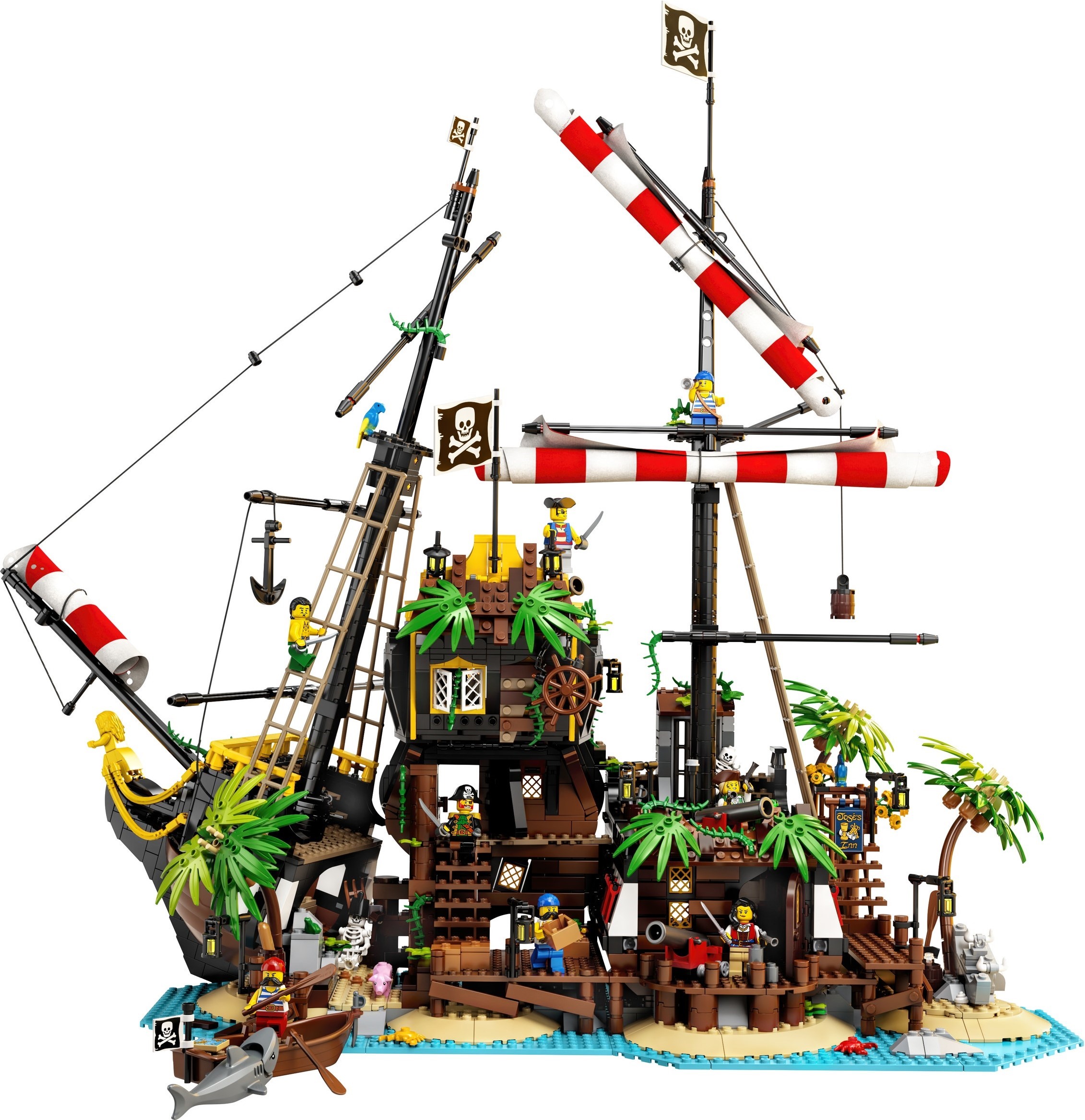 Zdjęcie galerii dla zestawu LEGO Ideas 21322 LEGO Ideas Piraci z Zatoki Barakud 21322 Statek Piracki