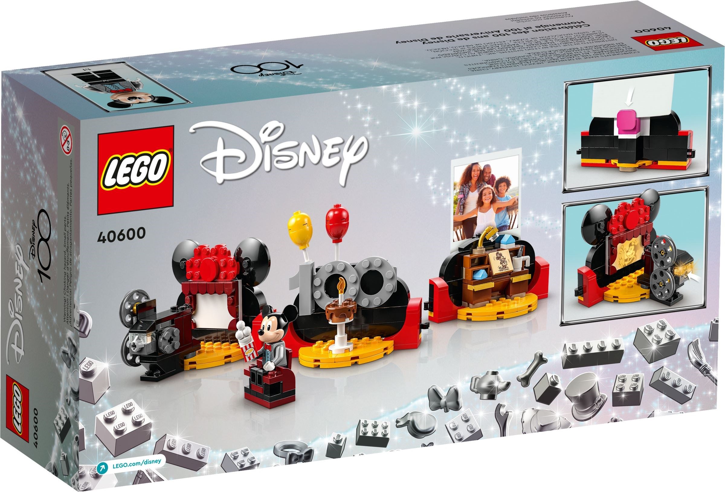 Zdjęcie galerii dla zestawu LEGO Disney 40600 Świętowanie stulecia Disneya Myszka Miki Świecący klocek
