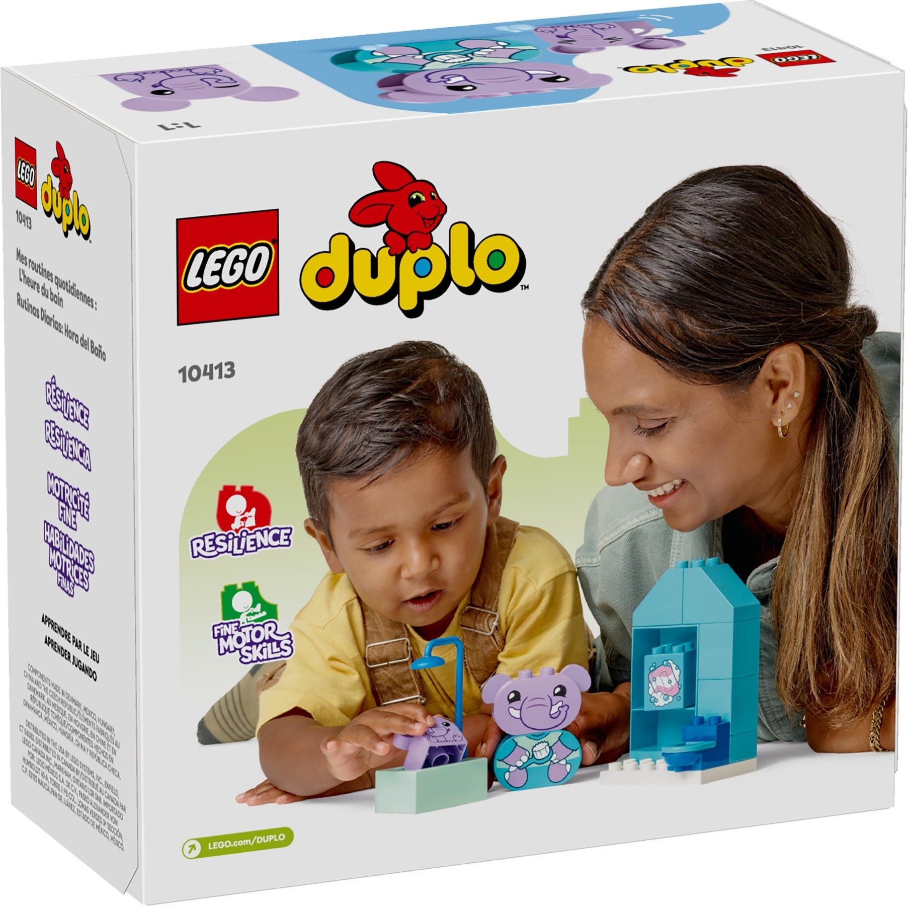 Zdjęcie galerii dla zestawu LEGO Duplo 10413 Codzienne zajęcia: Pływanie Słoniki Zabawka do kąpieli