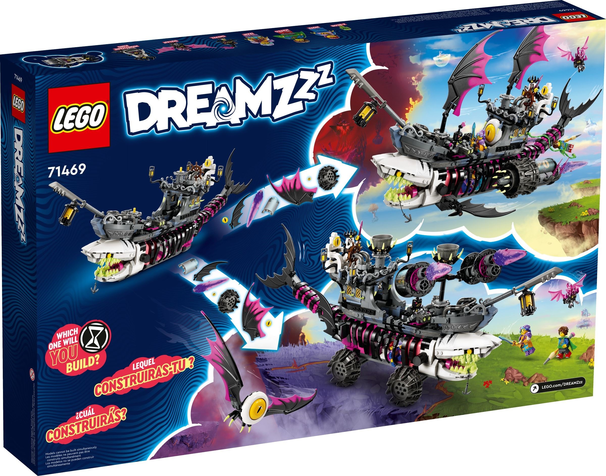 Zdjęcie galerii dla zestawu LEGO DREAMZzz 71469 Koszmarny Rekinokręt Zestaw Klocki Statek Piracki