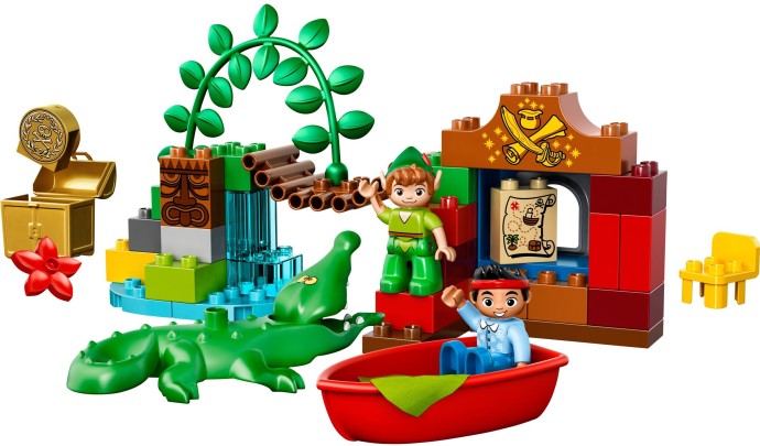 Zdjęcie galerii dla zestawu klocki LEGO 10526 Duplo - Jake i Piraci, Wizyta Piotrusia krokodyl wyspa
