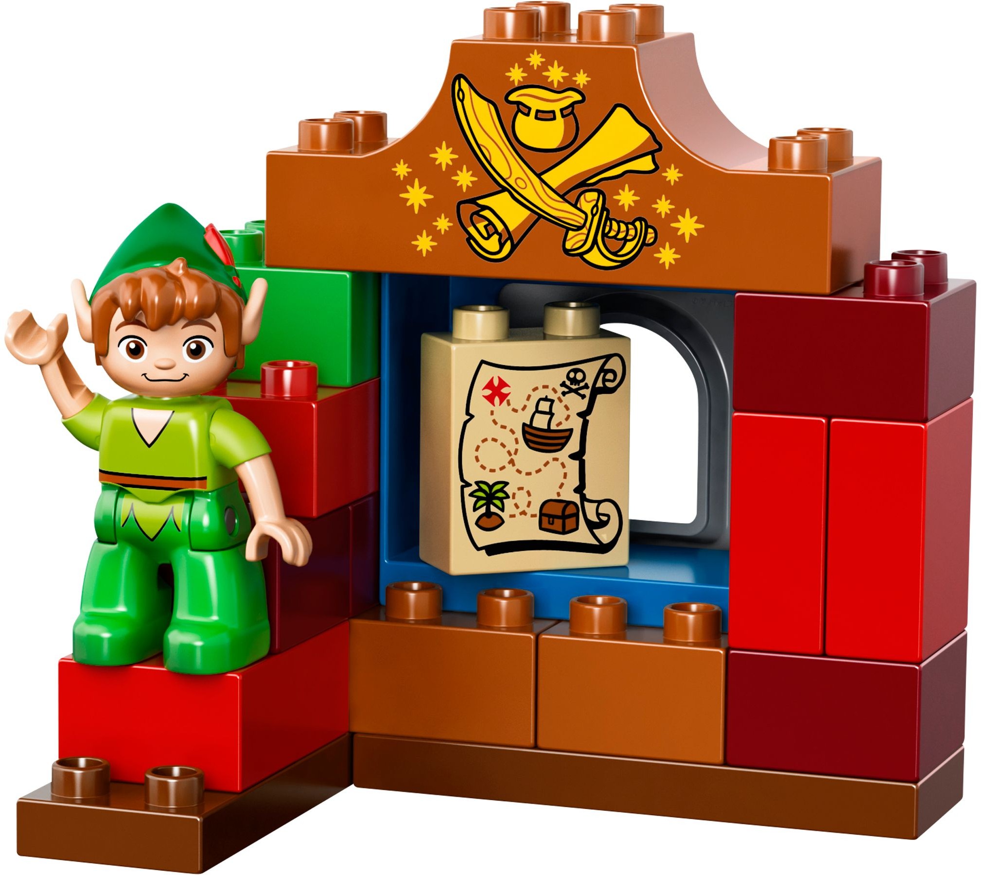 Zdjęcie galerii dla zestawu klocki LEGO 10526 Duplo - Jake i Piraci, Wizyta Piotrusia krokodyl wyspa