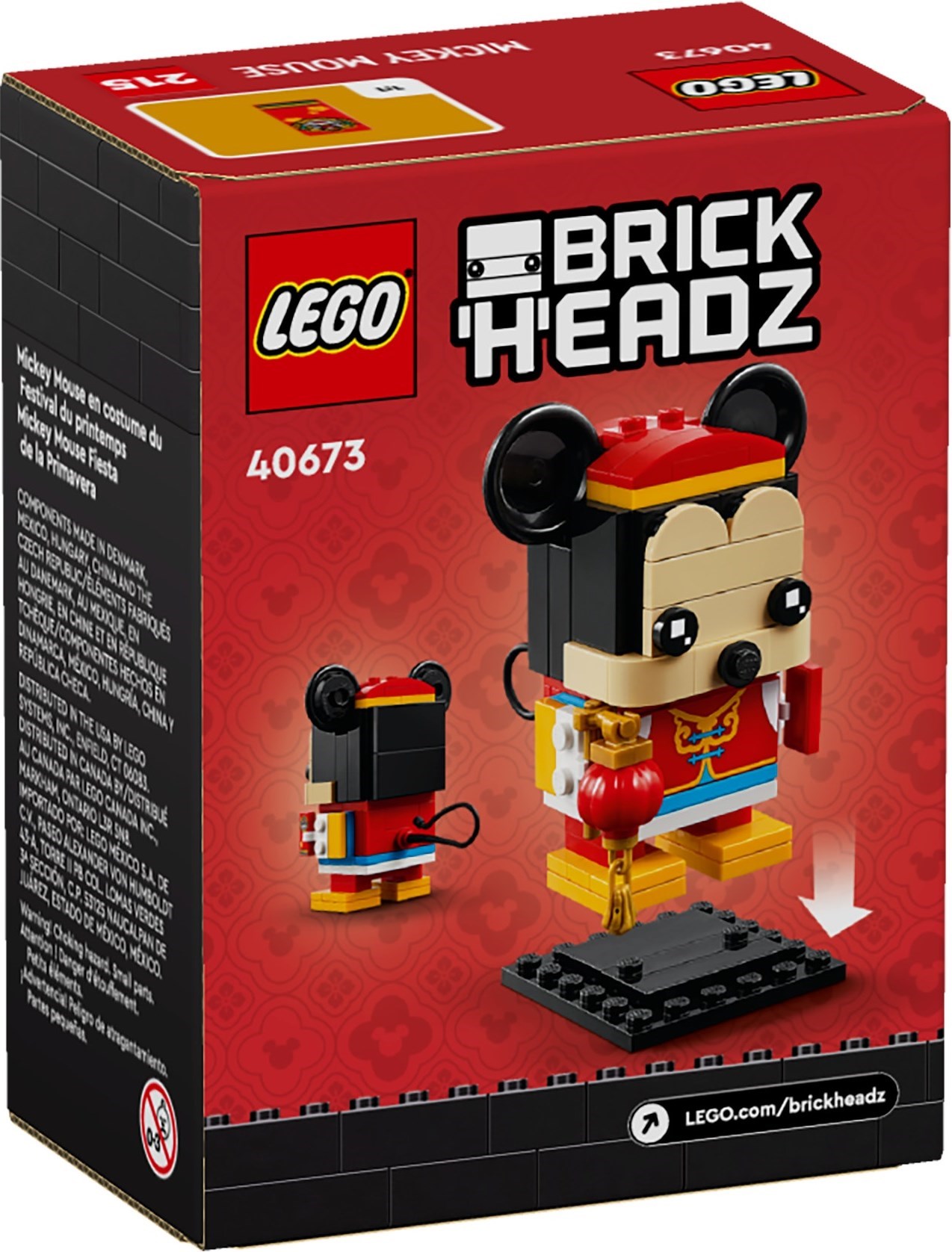 Zdjęcie galerii dla zestawu LEGO BrickHeadz 40673 Myszka Miki w stroju na wiosenny festiwal