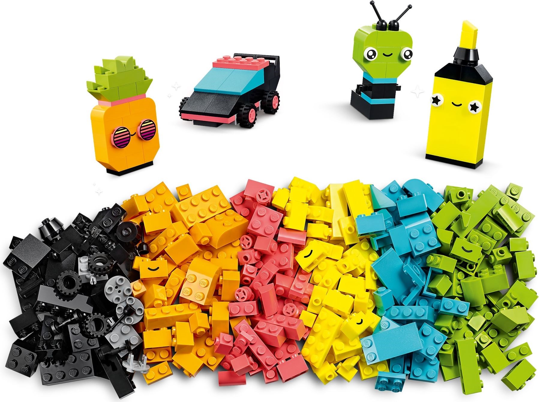 Zdjęcie galerii dla zestawu LEGO Classic 11027 Kreatywna zabawa neonowymi kolorami