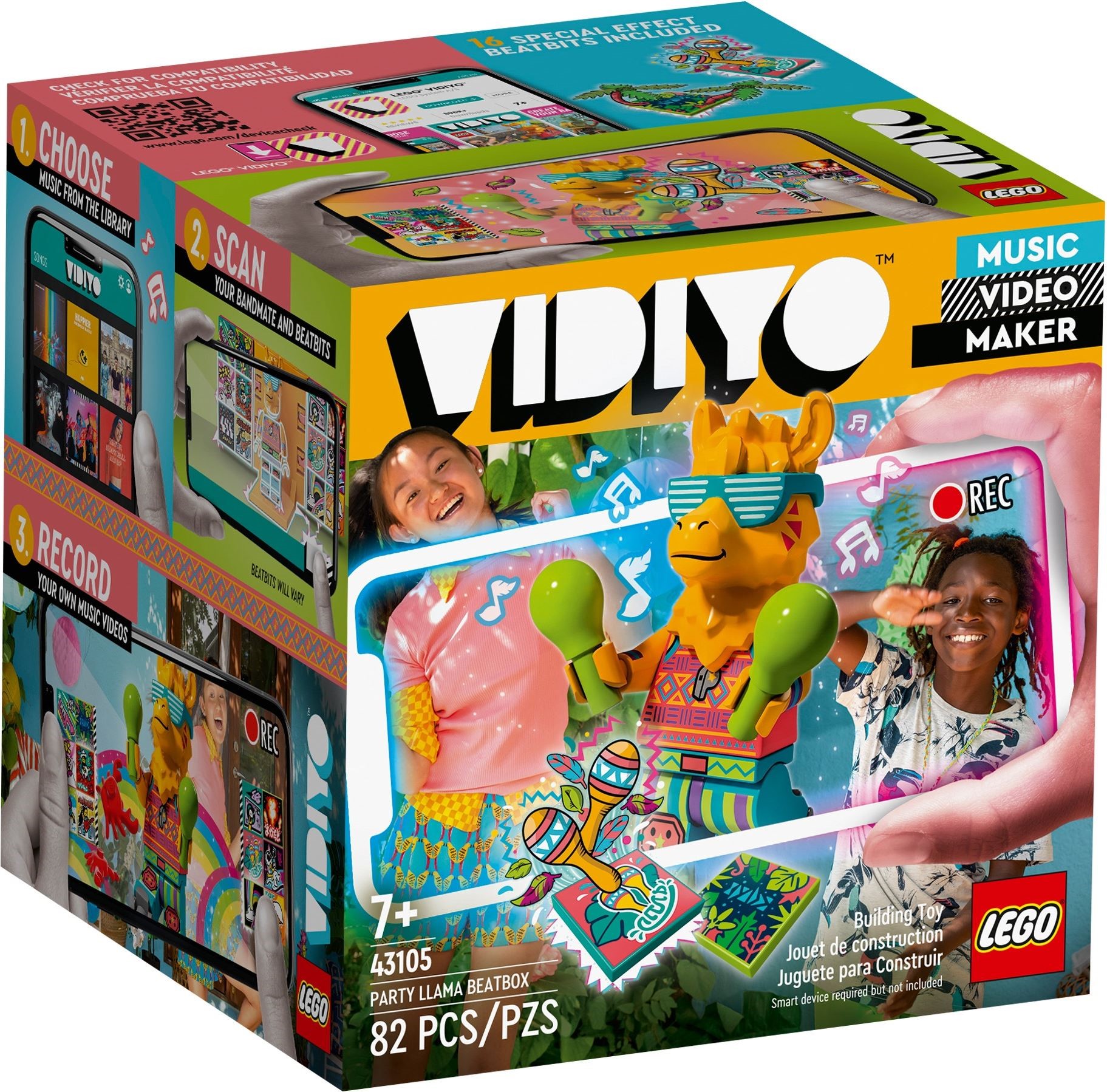Zdjęcie galerii dla zestawu klocki LEGO VIDIYO 43105 Party Llama BeatBox Lama