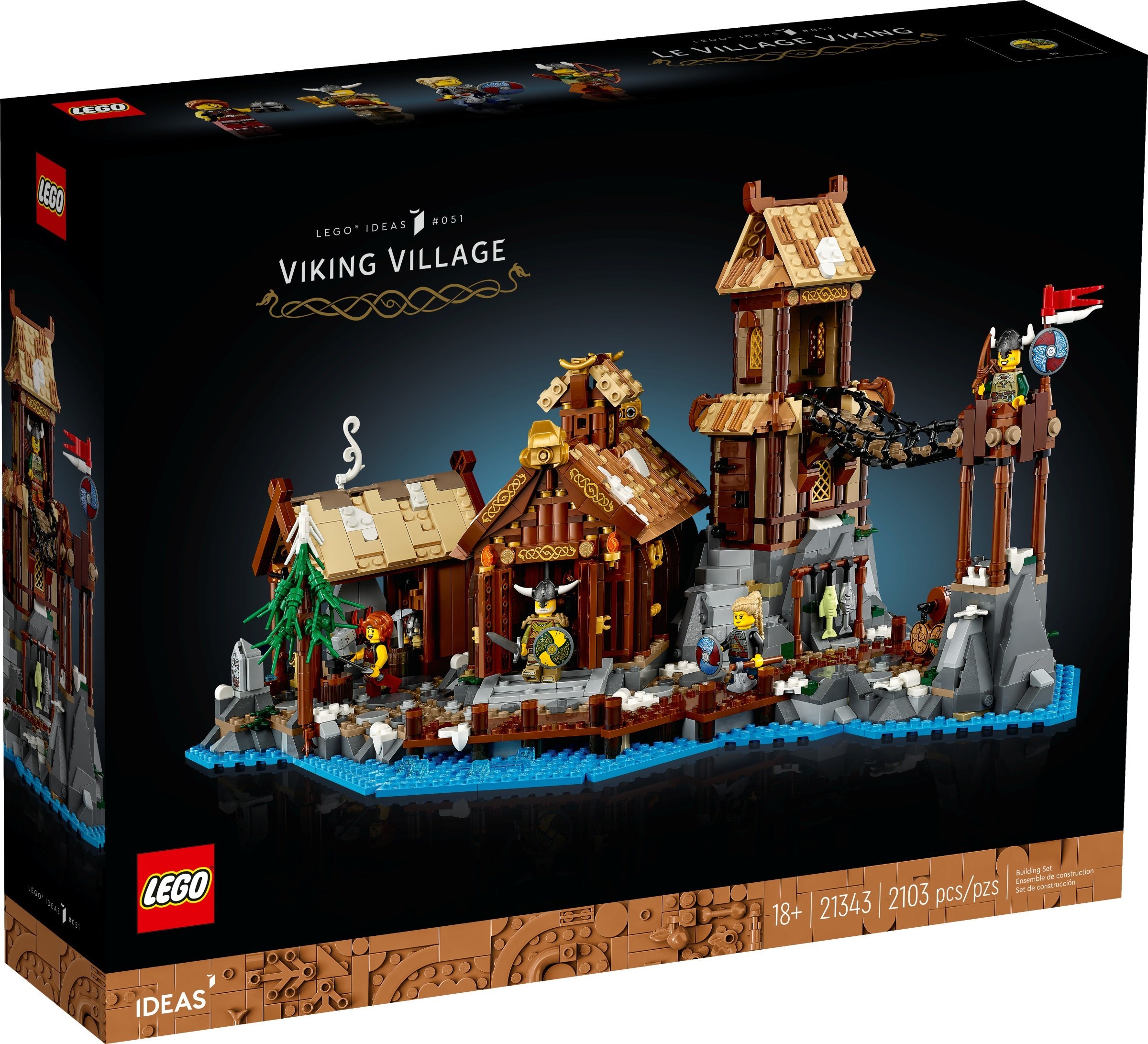 Zdjęcie galerii dla zestawu klocki LEGO Ideas 21343 Wioska Wikingów wikingowie viking