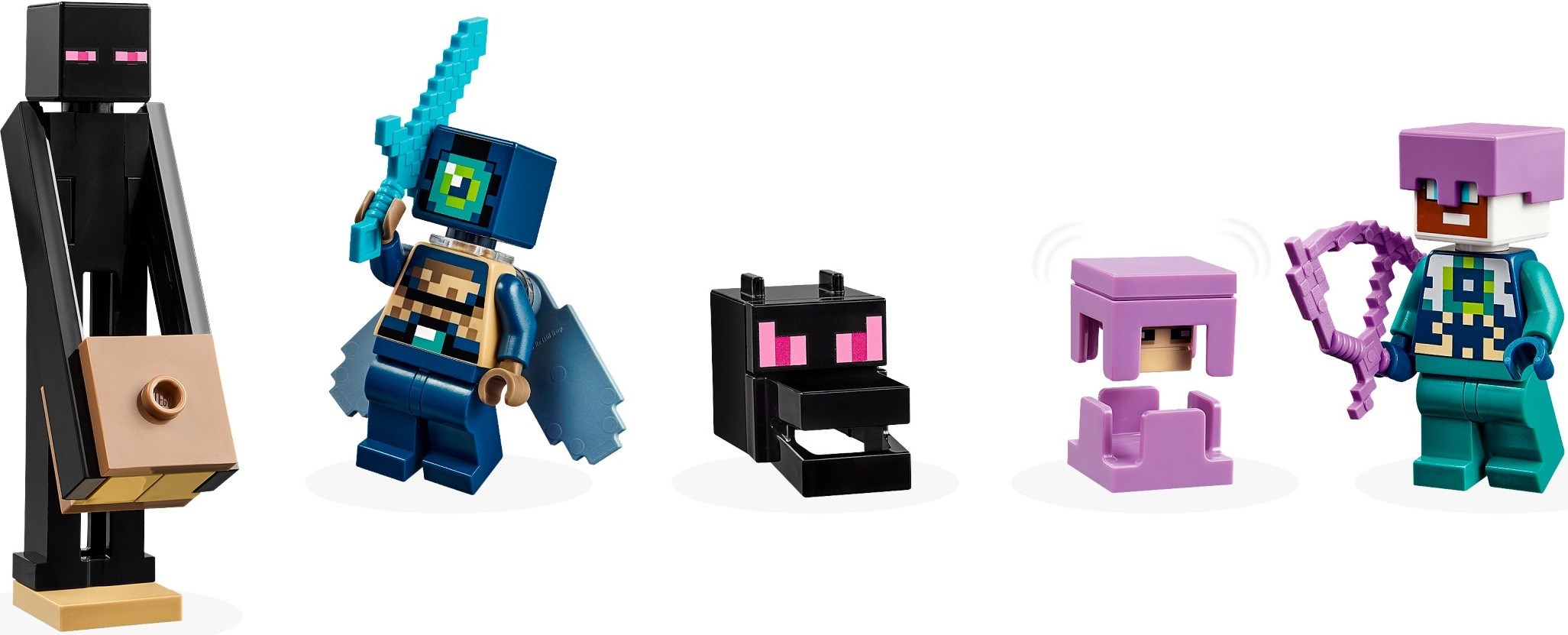 Zdjęcie galerii dla zestawu LEGO MINECRAFT 21264 Smok Kresu i Statek Kresu MAJKRAFT