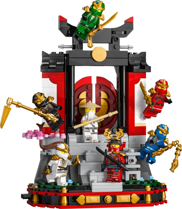 Zdjęcie galerii dla zestawu klocki LEGO NINJAGO 71866 Wystawa Ninja 15 lat ninja go kai ozdoba lloyd wu