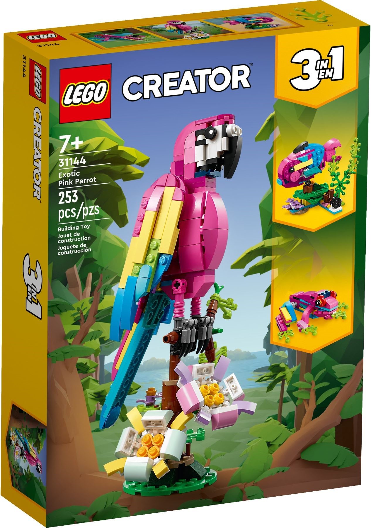 Zdjęcie galerii dla zestawu LEGO CREATOR 3W1 DZIKIE ZWIERZĘTA TROPIKALNY TUKAN ZESTAW DO ZABAWY PREZENT