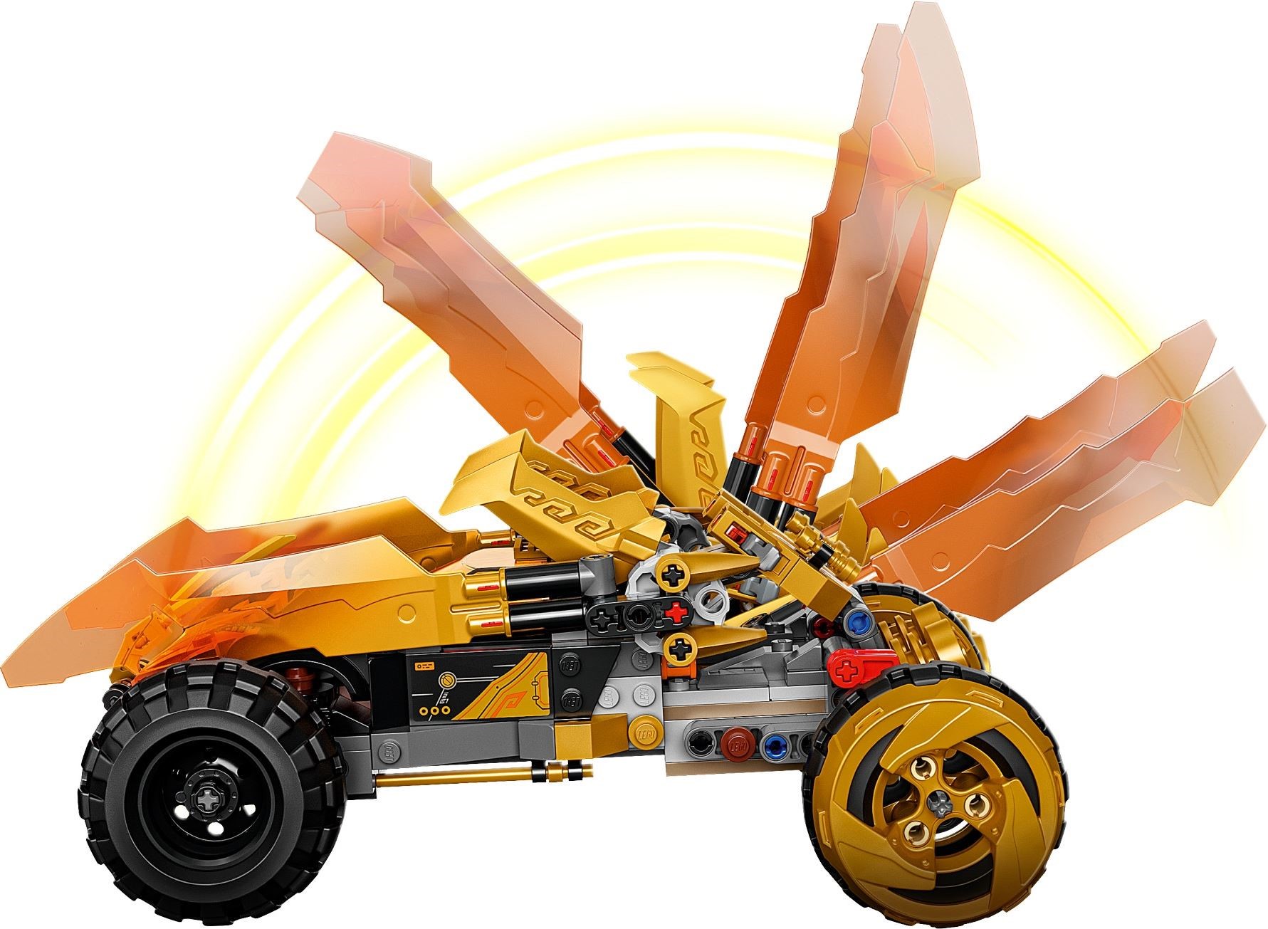 Zdjęcie galerii dla zestawu LEGO Ninjago - figurka Cole Golden Dragon Smoczy klocki ninja go