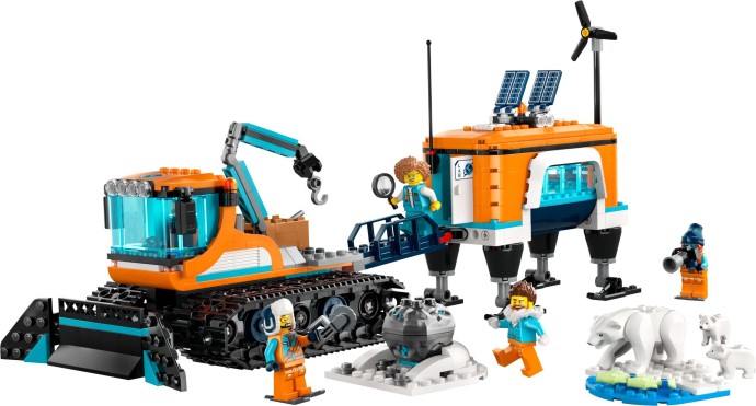 Zdjęcie galerii dla zestawu LEGO City Zestaw Ciężarówka i laboratorium badawcze 60378 miś polarny