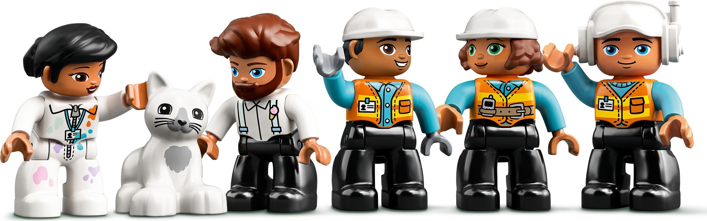 Zdjęcie galerii dla zestawu LEGO Duplo 10933 Żuraw wieżowy i budowa auto koparka