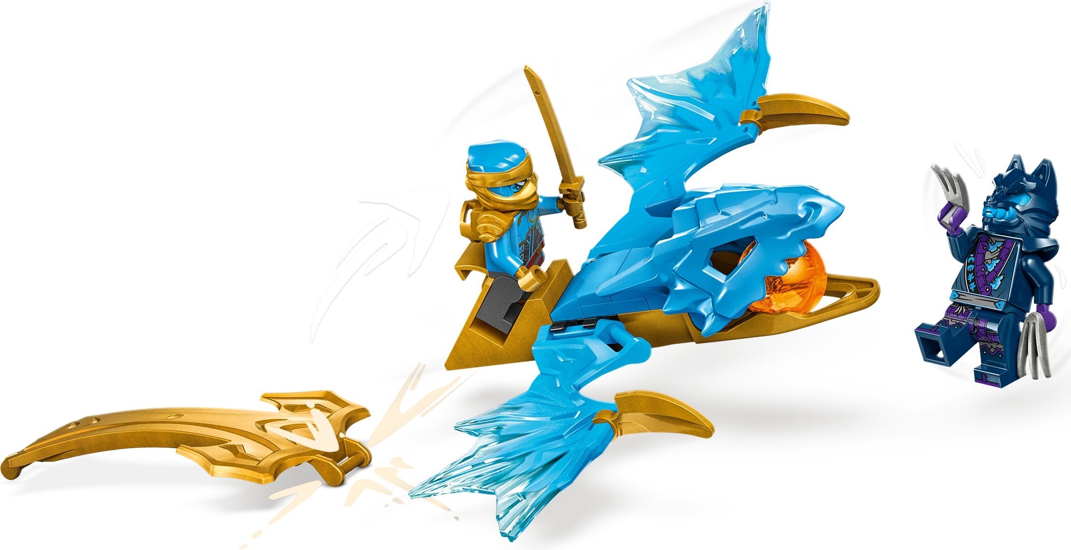 Zdjęcie galerii dla zestawu Klocki Zestaw LEGO NINJAGO 71802 Atak powstającego smoka Nyi ninja go