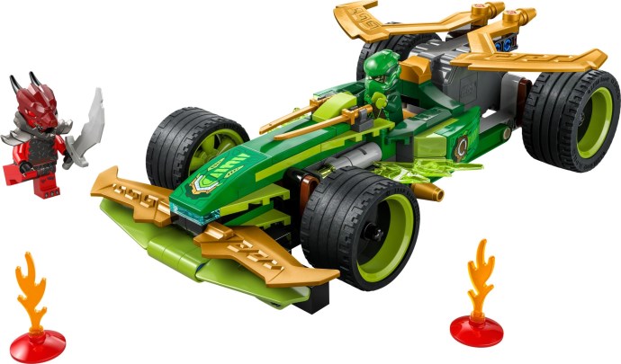 Zdjęcie galerii dla zestawu LEGO Ninjago Samochód wyścigowy Lloyda z napędem typu pull-back 71828