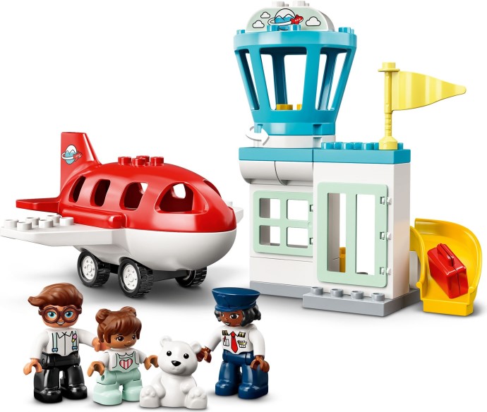 Zdjęcie galerii dla zestawu klocki LEGO Duplo 10961 Samolot i lotnisko port lotniczy pilot