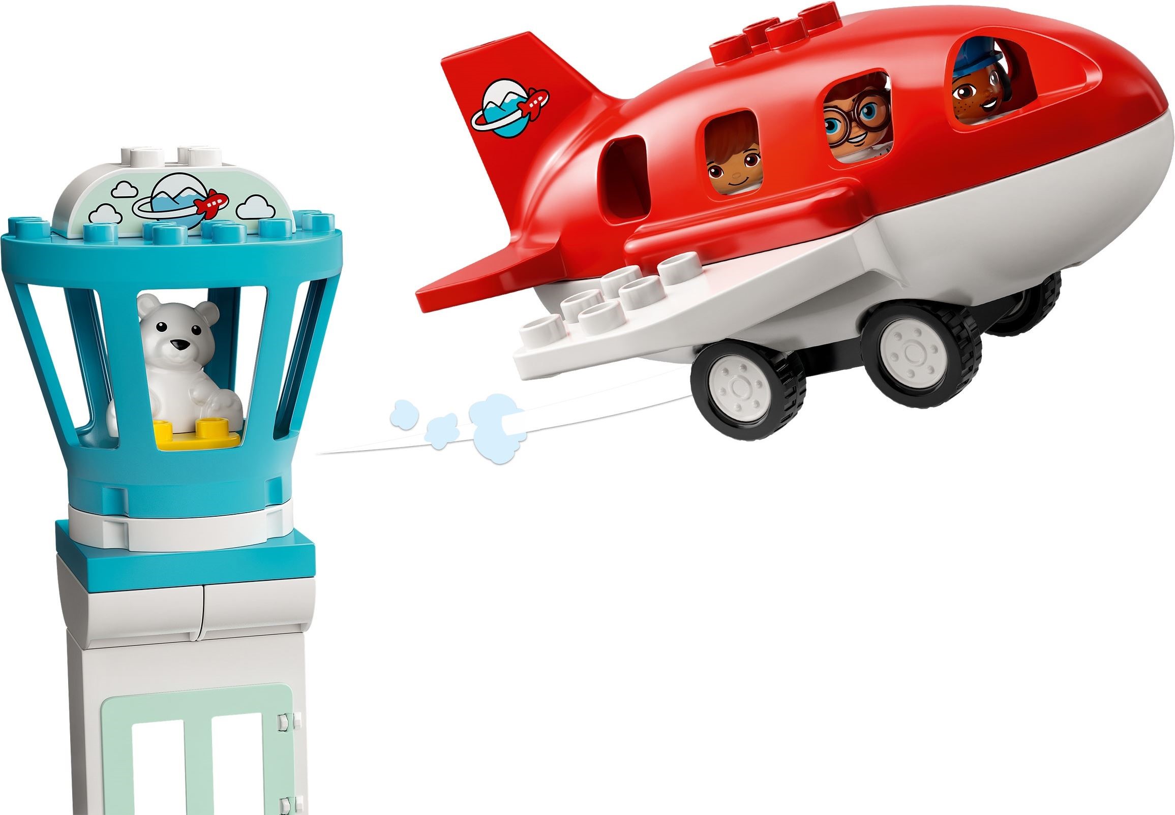 Zdjęcie galerii dla zestawu klocki LEGO Duplo 10961 Samolot i lotnisko port lotniczy pilot