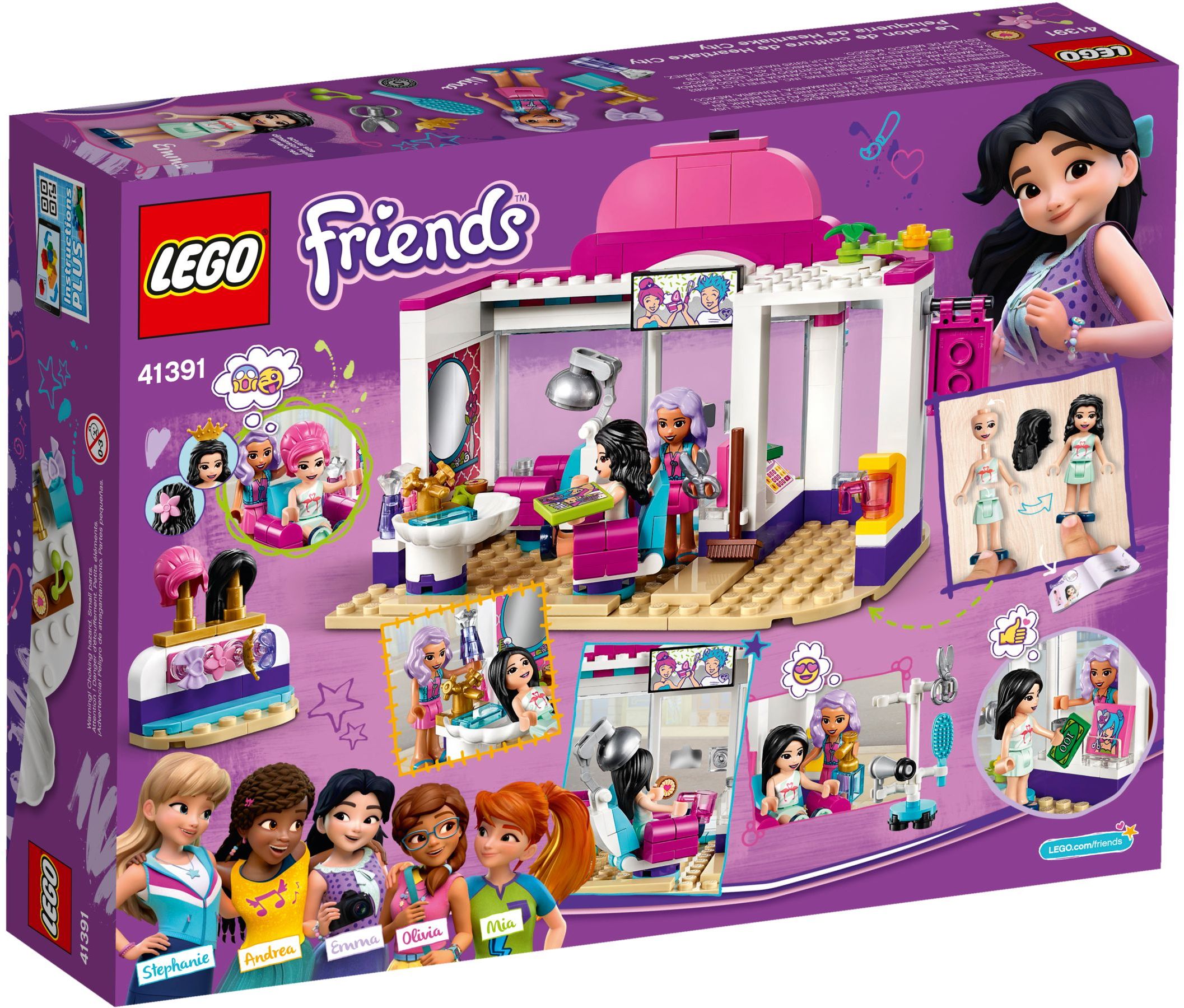Zdjęcie galerii dla zestawu klocki LEGO Friends 41391 Salon fryzjerski w Heartlake