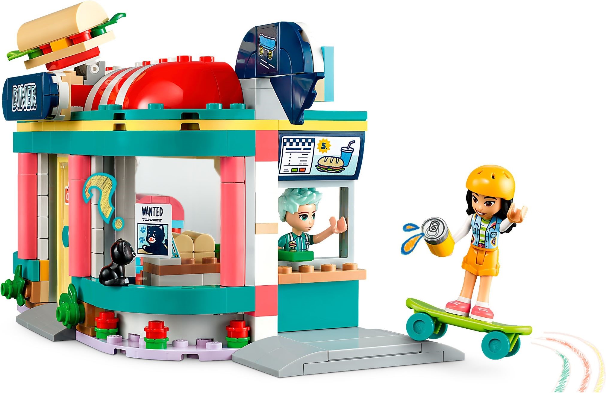 Zdjęcie galerii dla zestawu Klocki LEGO Friends bar w śródmieściu Heartlake restauracja kawiarnia