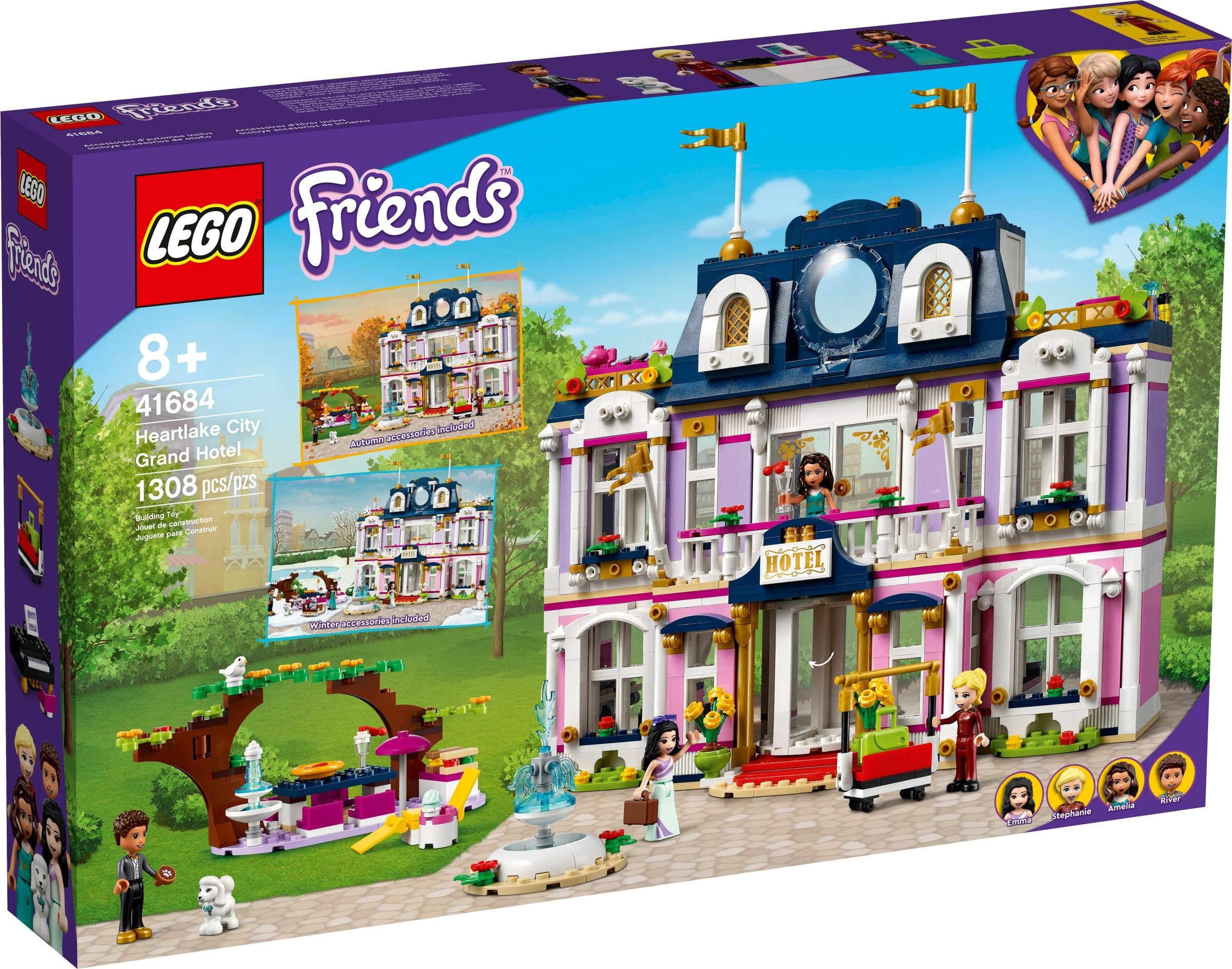 Zdjęcie galerii dla zestawu klocki LEGO Friends Wielki hotel w mieście Heartlake 41684 grand