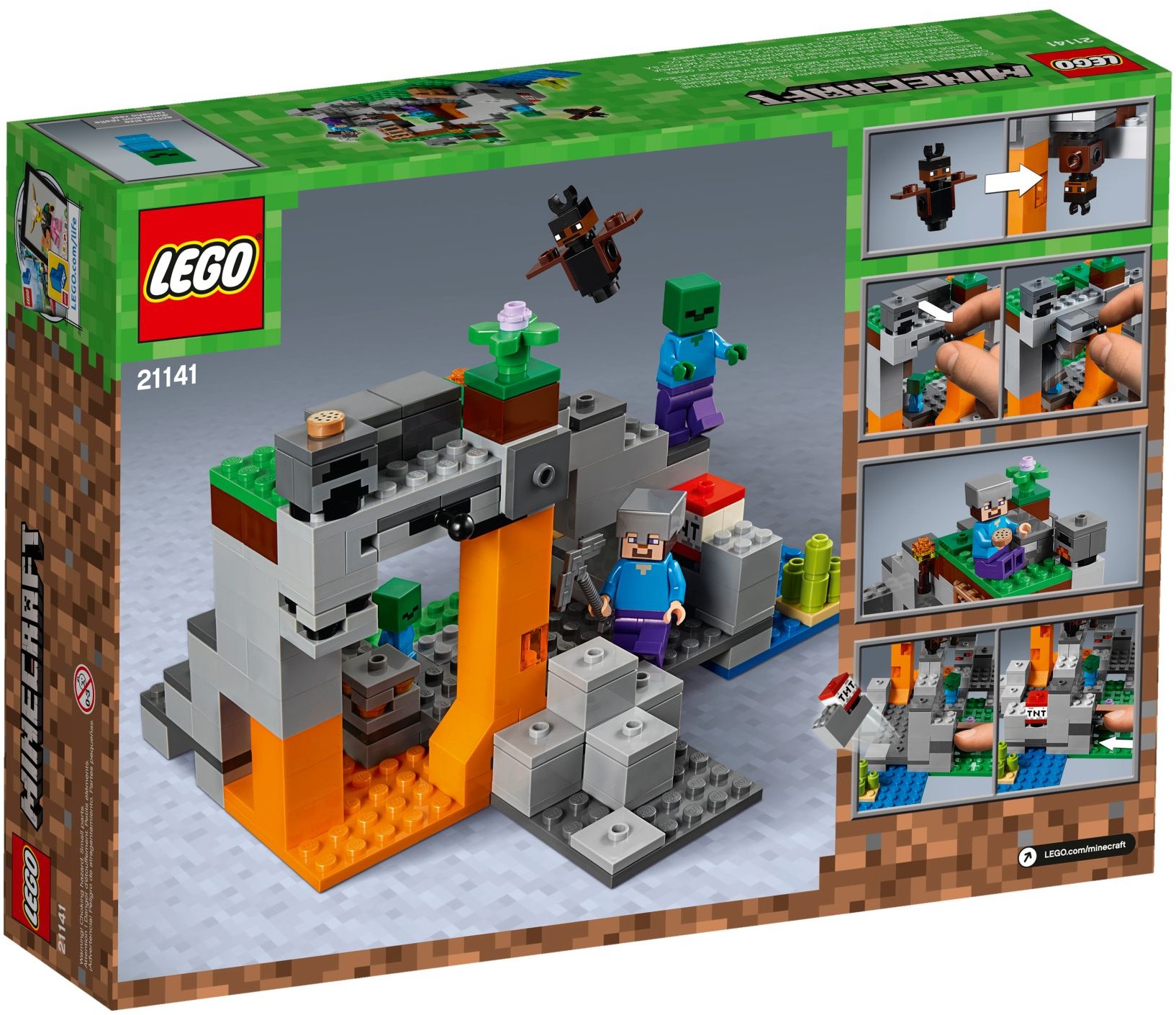 Zdjęcie galerii dla zestawu Klocki LEGO Minecraft Zombie Dungeon majkraft Loch zombie