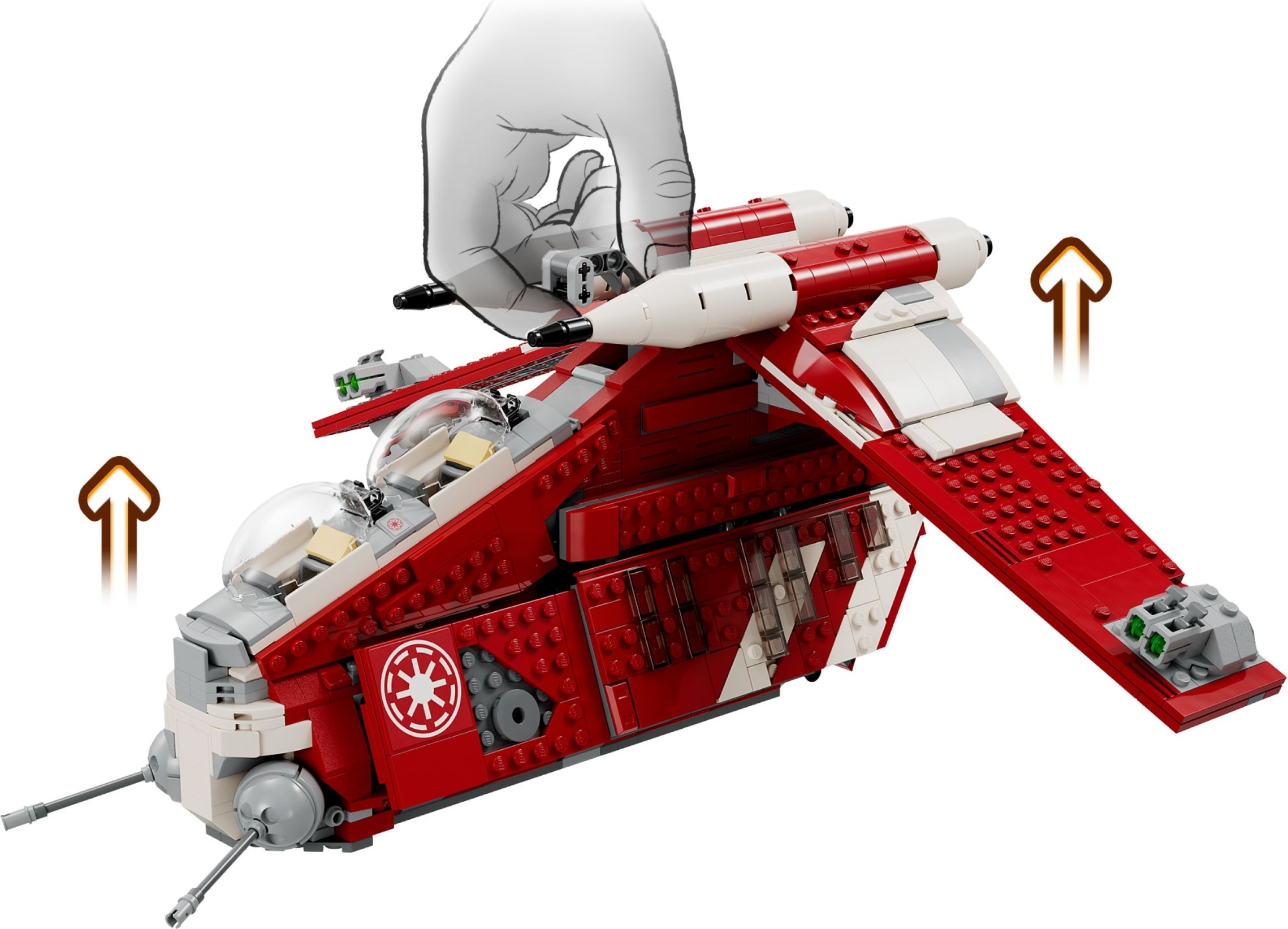 Zdjęcie galerii dla zestawu LEGO Star Wars 75354 Kanonierka Gwardii Coruscańskiej fox amidala statek
