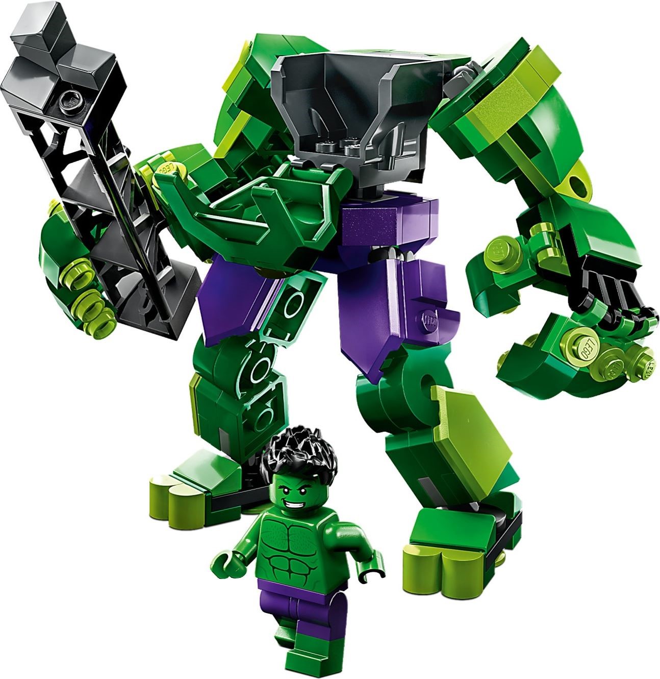 Zdjęcie galerii dla zestawu klocki LEGO Marvel Mechaniczna zbroja Hulka 76241 mech robot