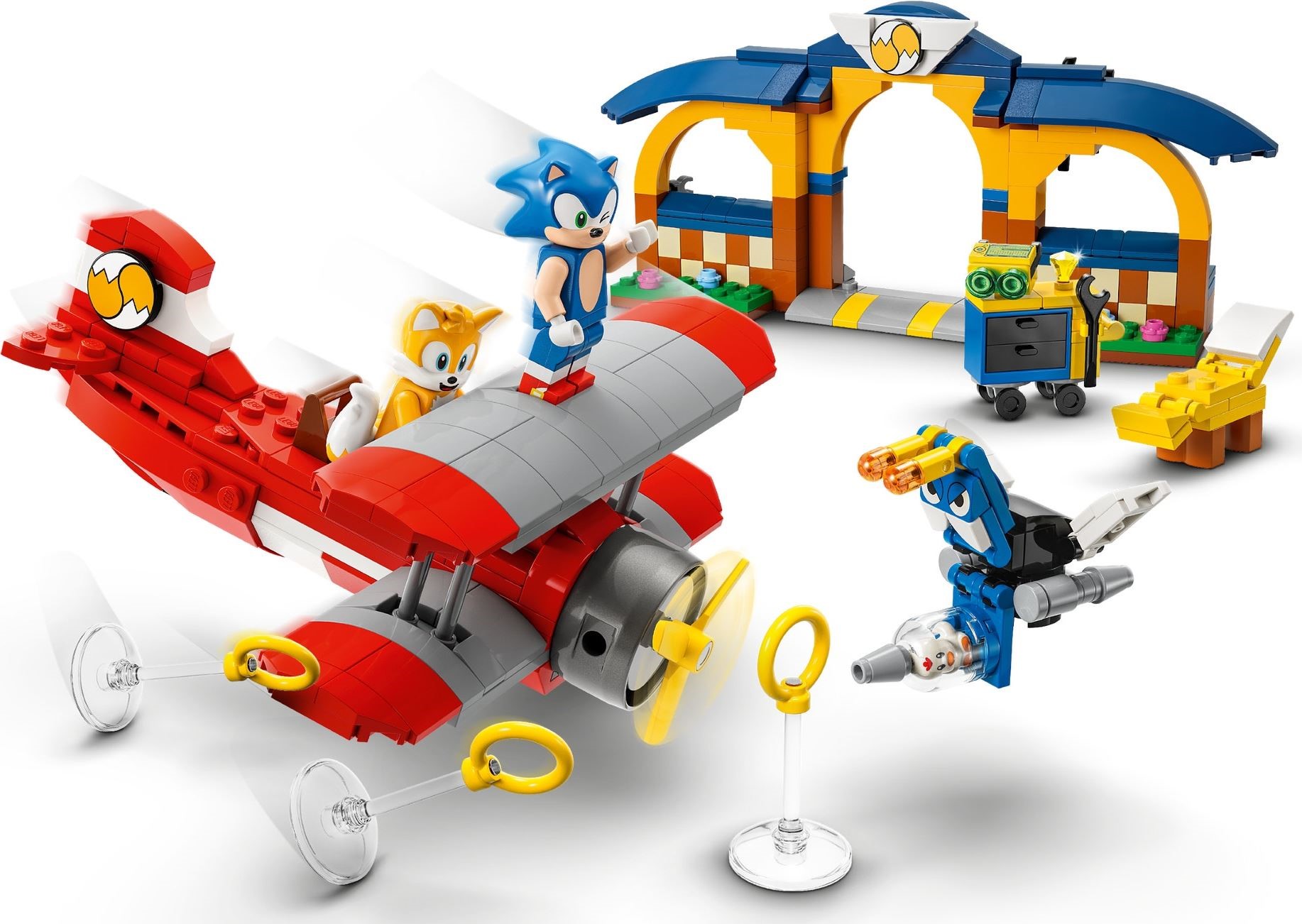 Zdjęcie galerii dla zestawu LEGO Sonic the Hedgehog 76991 Warsztat Tailsa i samolot Tornado