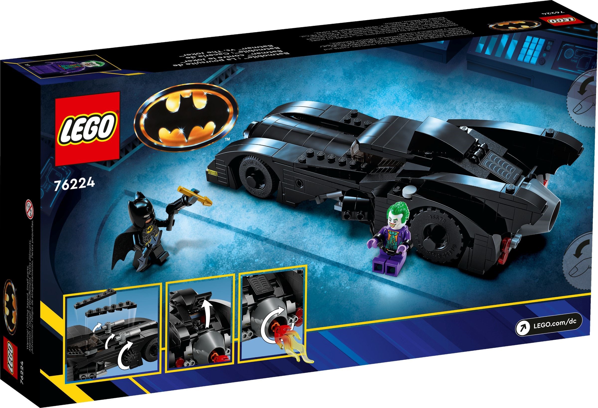 Zdjęcie galerii dla zestawu Zestaw klocków LEGO DC Batman Batmobil: Pościg Batmana za Jokerem 76224