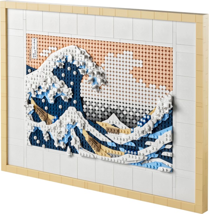 Zdjęcie galerii dla zestawu Lego 31208 Art Hokusai Wielka Fala Japoński panel ścienny 3D Obraz japonia