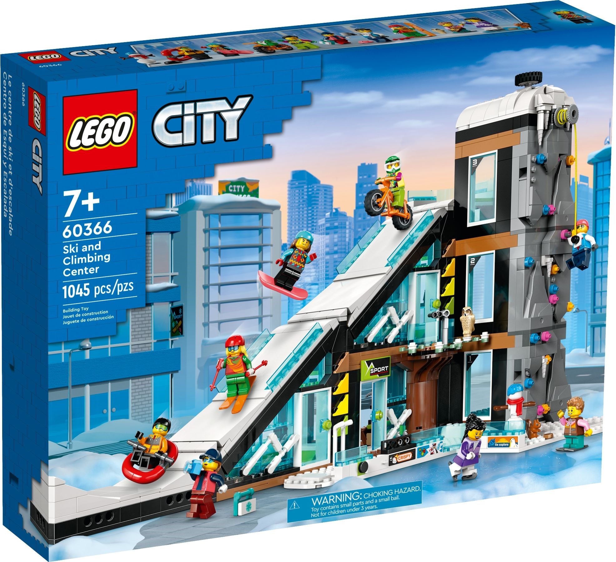 Zdjęcie galerii dla zestawu LEGO City 60366 Teren narciarski i wspinaczkowy stok kurort zima