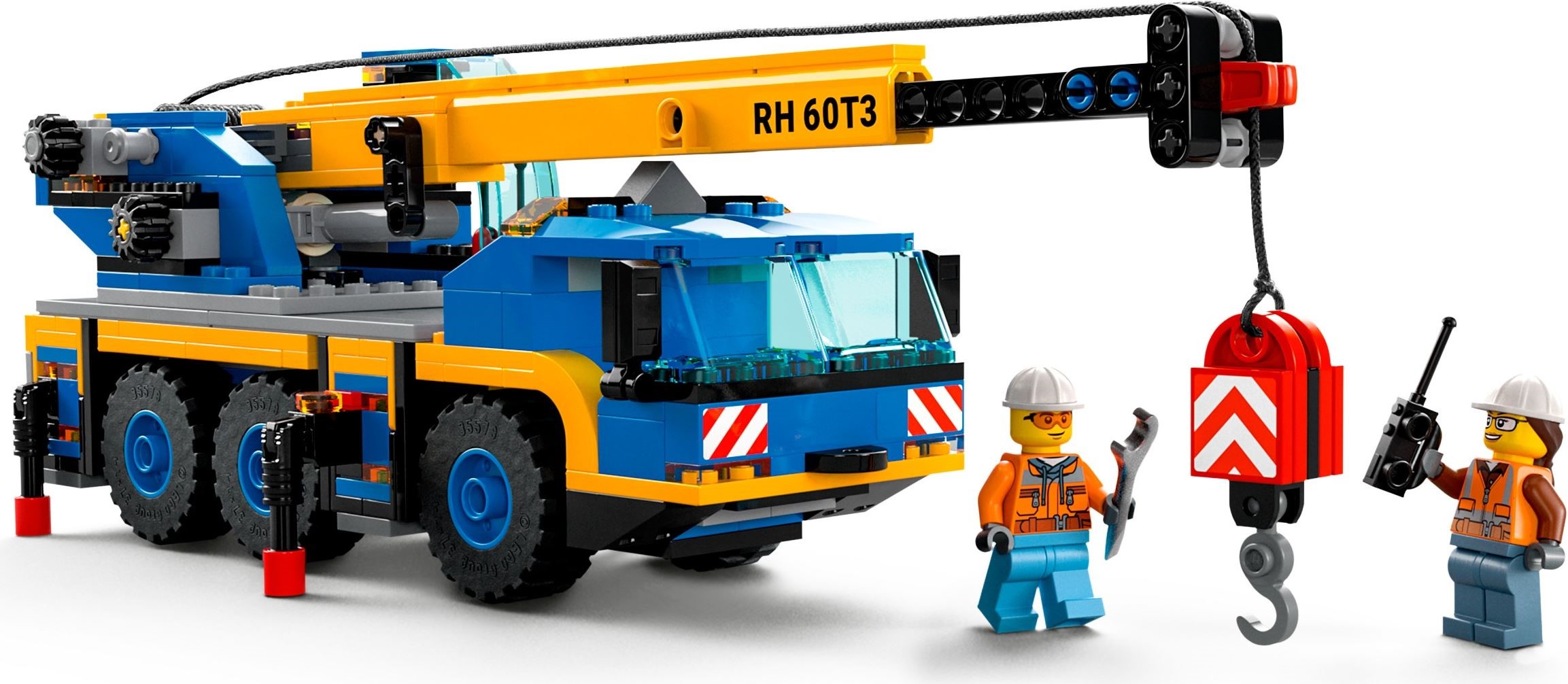 Zdjęcie galerii dla zestawu klocki LEGO City 60324 Żuraw podróżny budowa roboty drogowe miasto