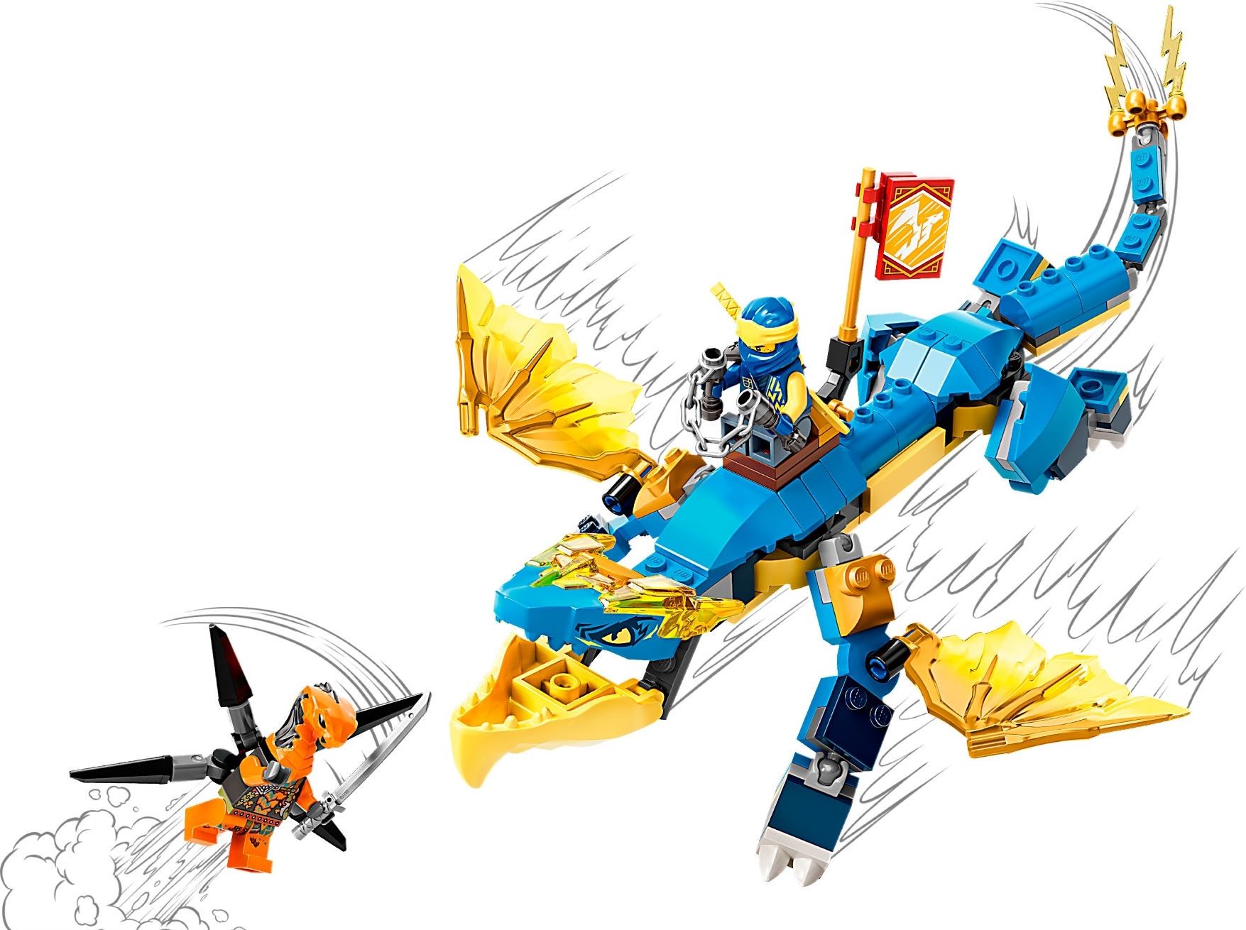 Zdjęcie galerii dla zestawu LEGO Ninjago Smok gromu Jaya EVO 71760