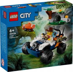 LEGO CITY 60424 QUAD BADACZA DŻUNGLI Z PANDĄ CZERWONĄ Thunder